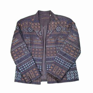Coldwater Creek Embroidered And Beaded Jacket/Blazer Bohemian Size L